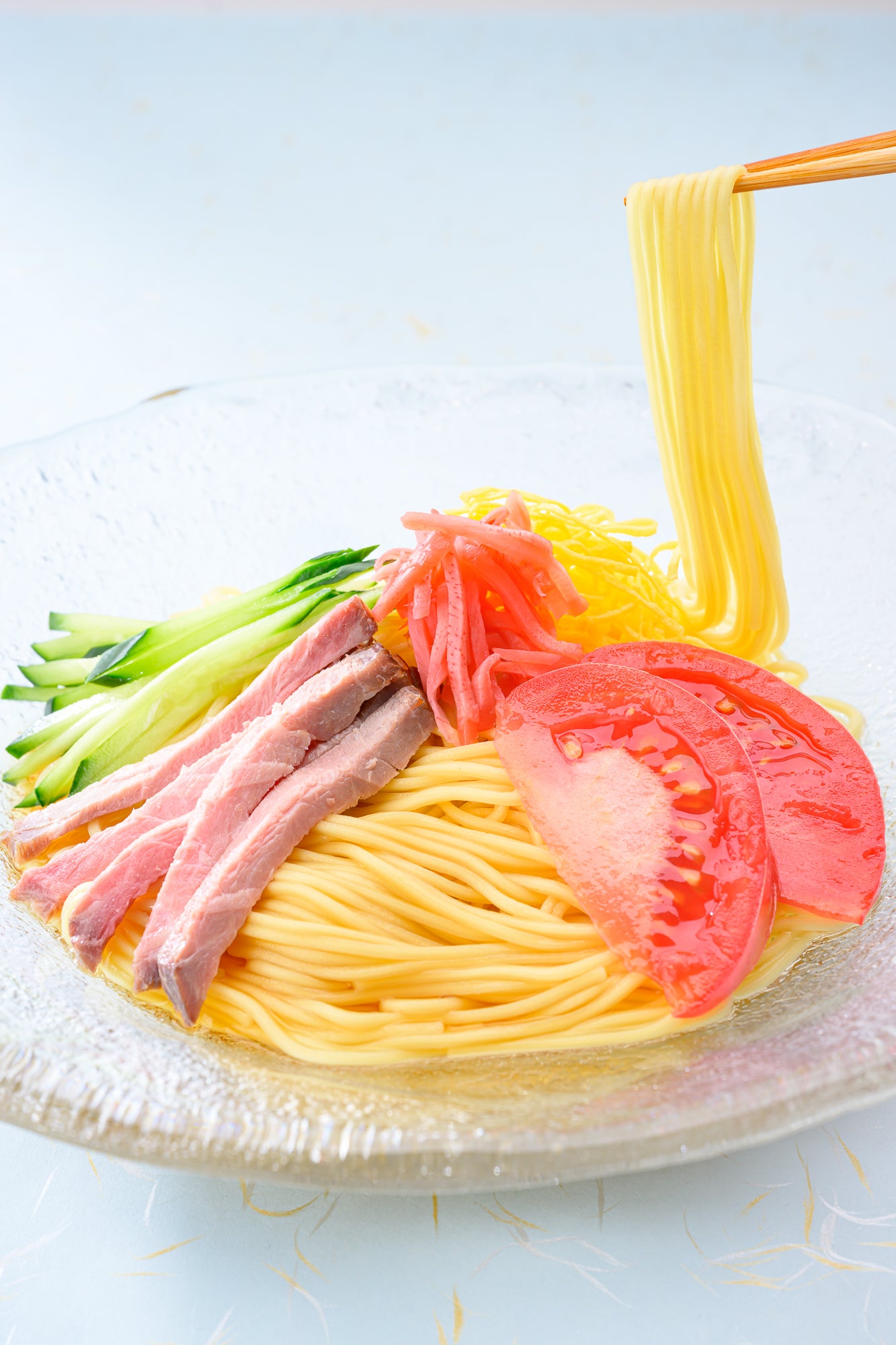 山形老舗蕎麦屋の冷やし中華